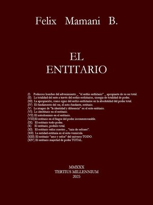 cover image of El Entitario